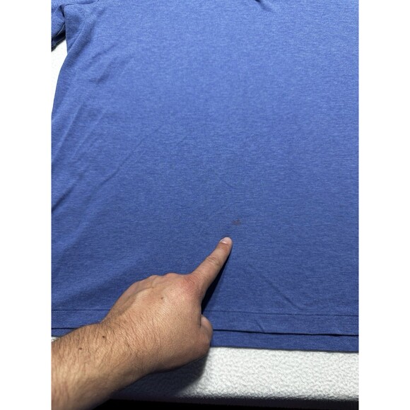 Polo Ralph Lauren Shirt Mens XL Blue Shirt Pony Short Sleeve Classic Fit *SPOT - Picture 2 of 9